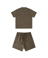Heavyweight Basic  T-shirt and Shorts Set