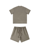 Heavyweight Basic  T-shirt and Shorts Set