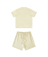Heavyweight Basic  T-shirt and Shorts Set