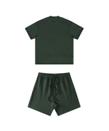 Heavyweight Basic  T-shirt and Shorts Set