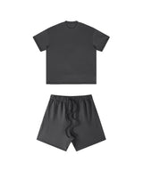 Heavyweight Basic  T-shirt and Shorts Set
