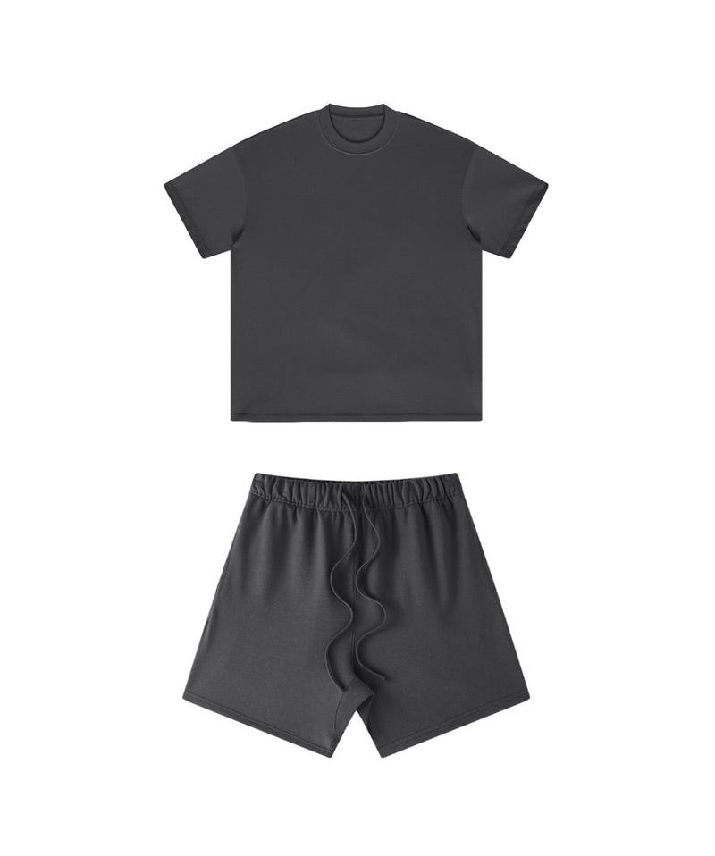 Heavyweight Basic  T-shirt and Shorts Set