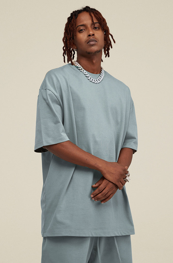 Heavyweight Basic  T-shirt and Shorts Set