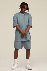 Heavyweight Basic  T-shirt and Shorts Set