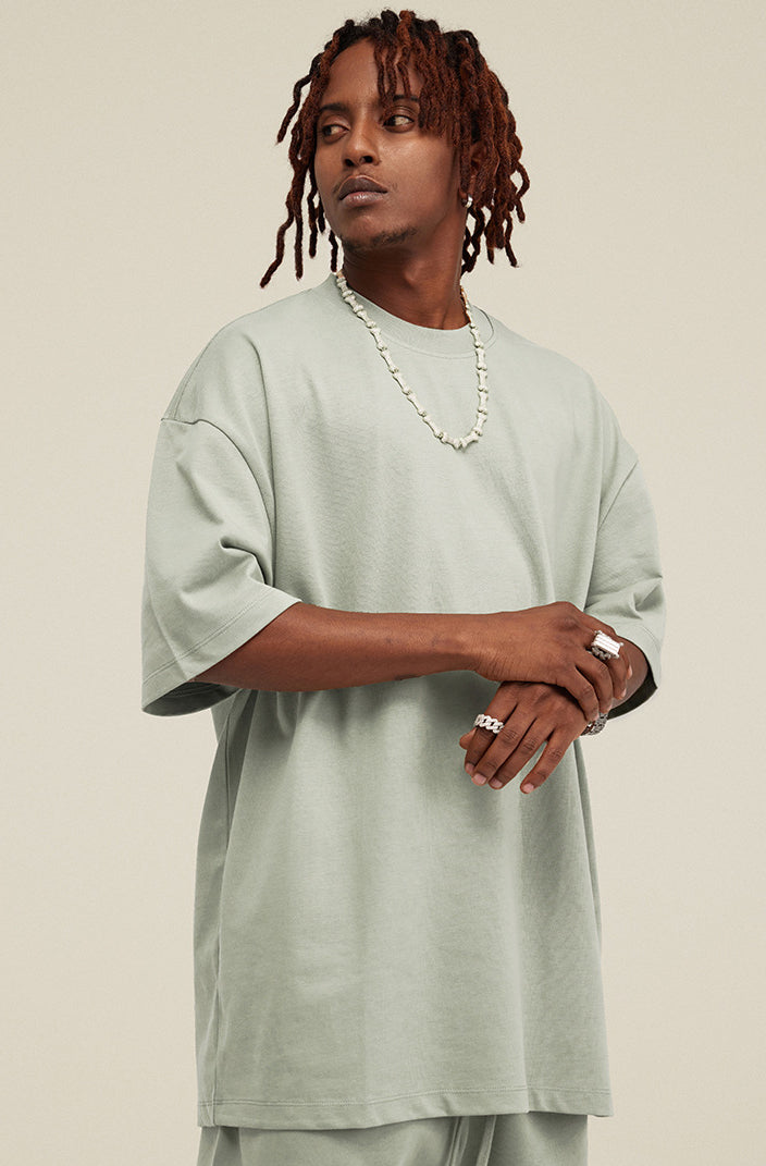 Heavyweight Basic  T-shirt and Shorts Set