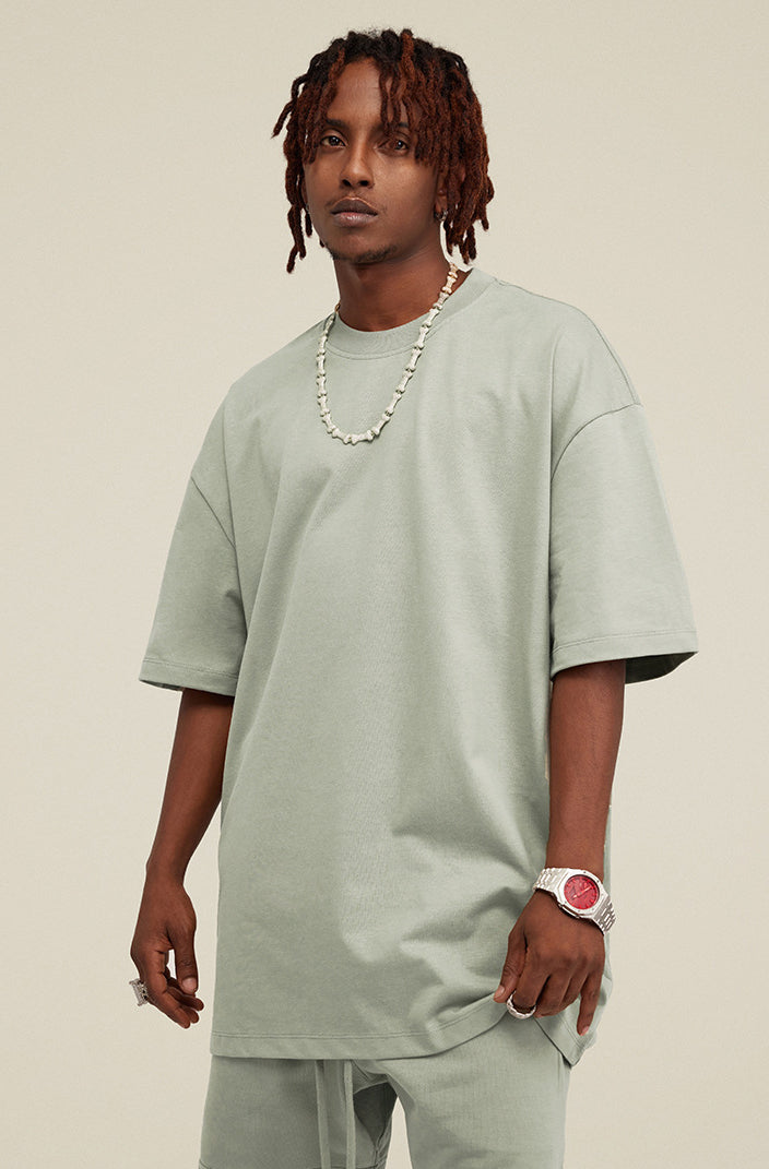 Heavyweight Basic  T-shirt and Shorts Set