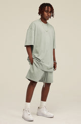 Heavyweight Basic  T-shirt and Shorts Set