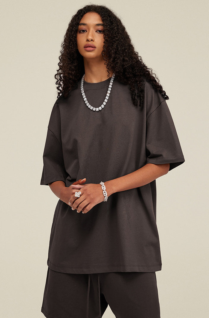 Heavyweight Basic  T-shirt and Shorts Set