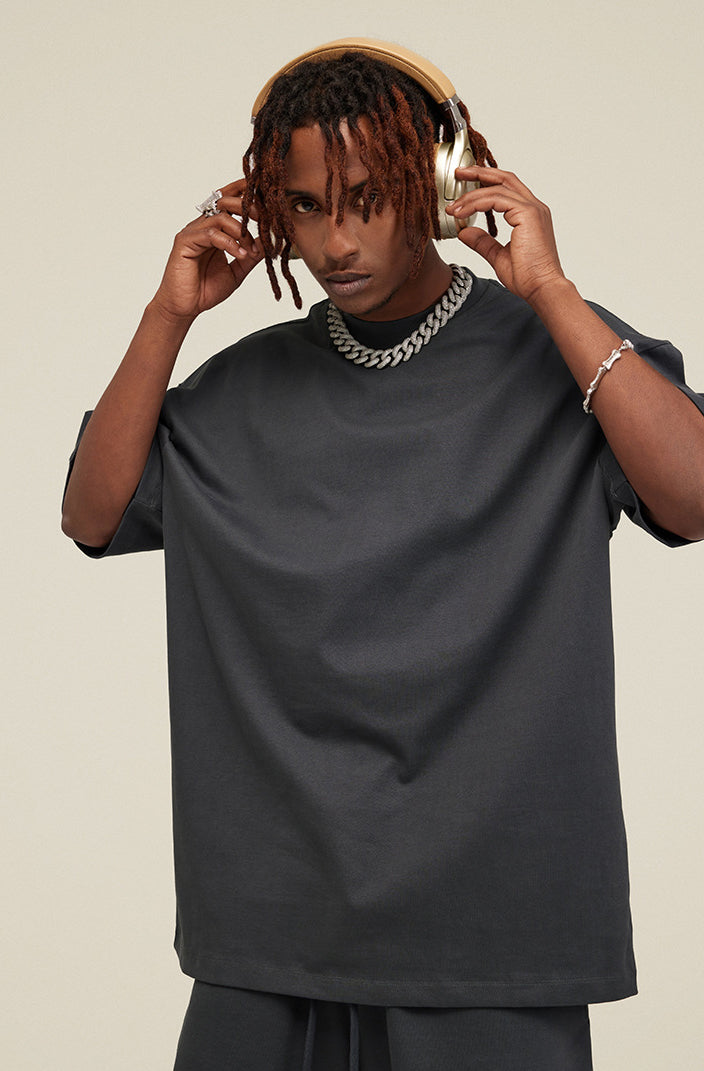 Heavyweight Basic  T-shirt and Shorts Set