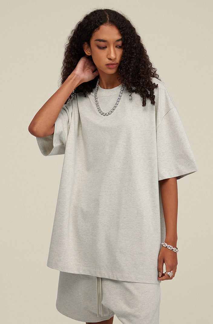 Heavyweight Basic  T-shirt and Shorts Set