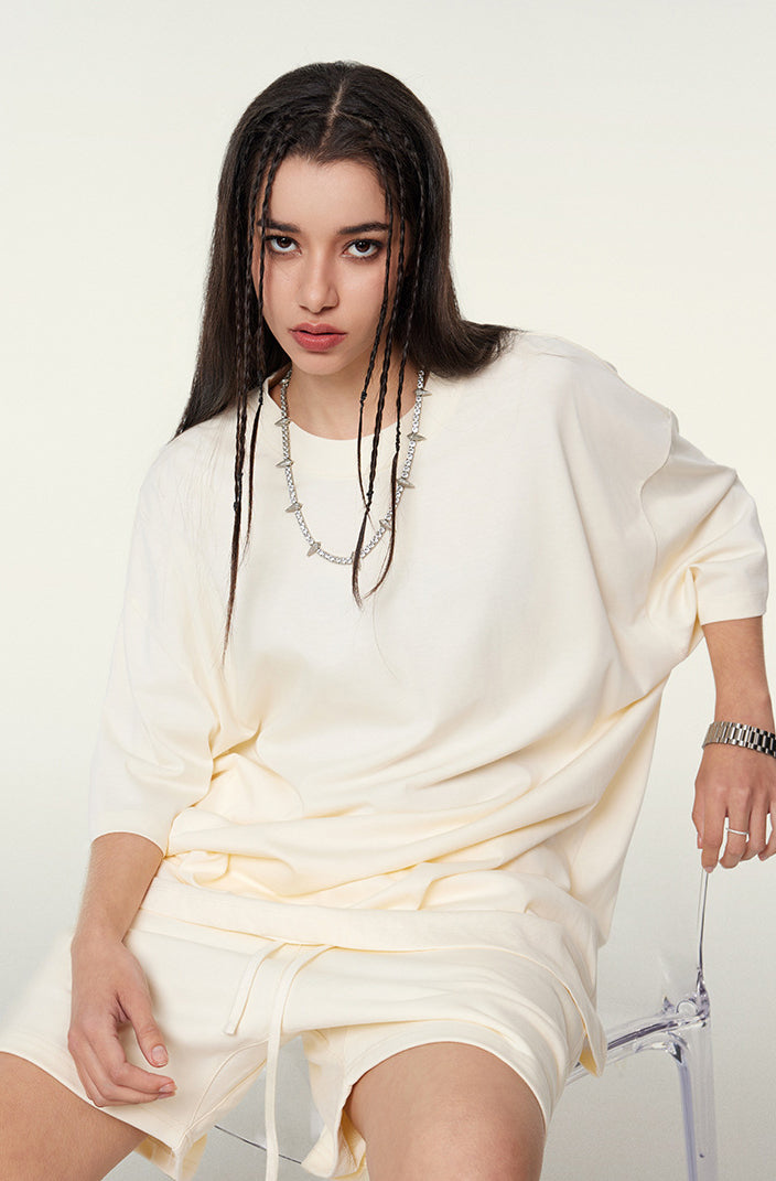 Heavyweight Basic  T-shirt and Shorts Set