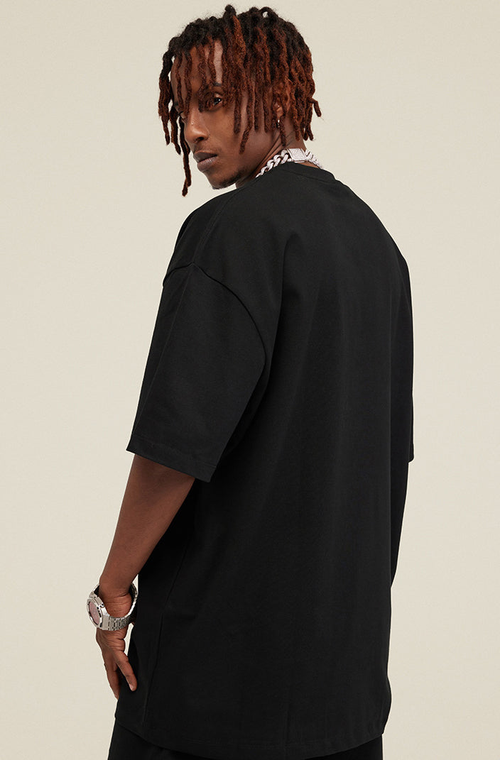 Heavyweight Basic  T-shirt and Shorts Set