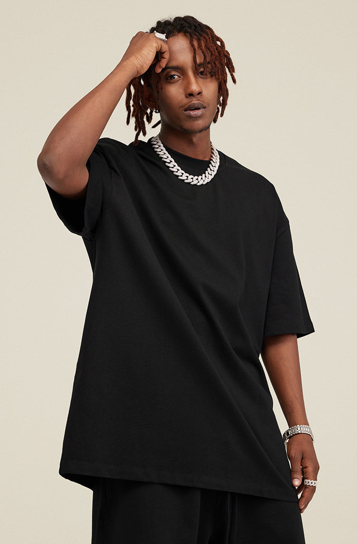 Heavyweight Basic  T-shirt and Shorts Set