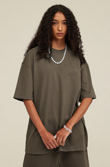 Heavyweight Basic  T-shirt and Shorts Set