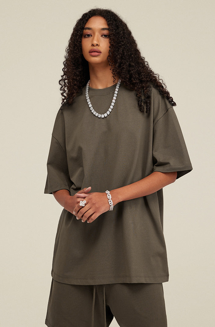 Heavyweight Basic  T-shirt and Shorts Set