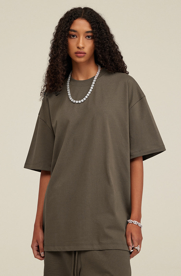 Heavyweight Basic  T-shirt and Shorts Set