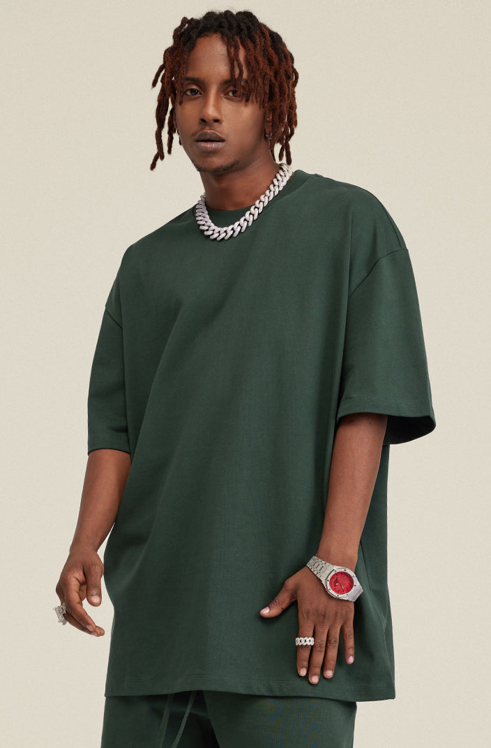 Heavyweight Basic  T-shirt and Shorts Set