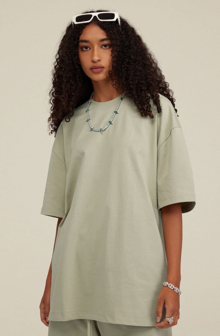 Heavyweight Basic  T-shirt and Shorts Set