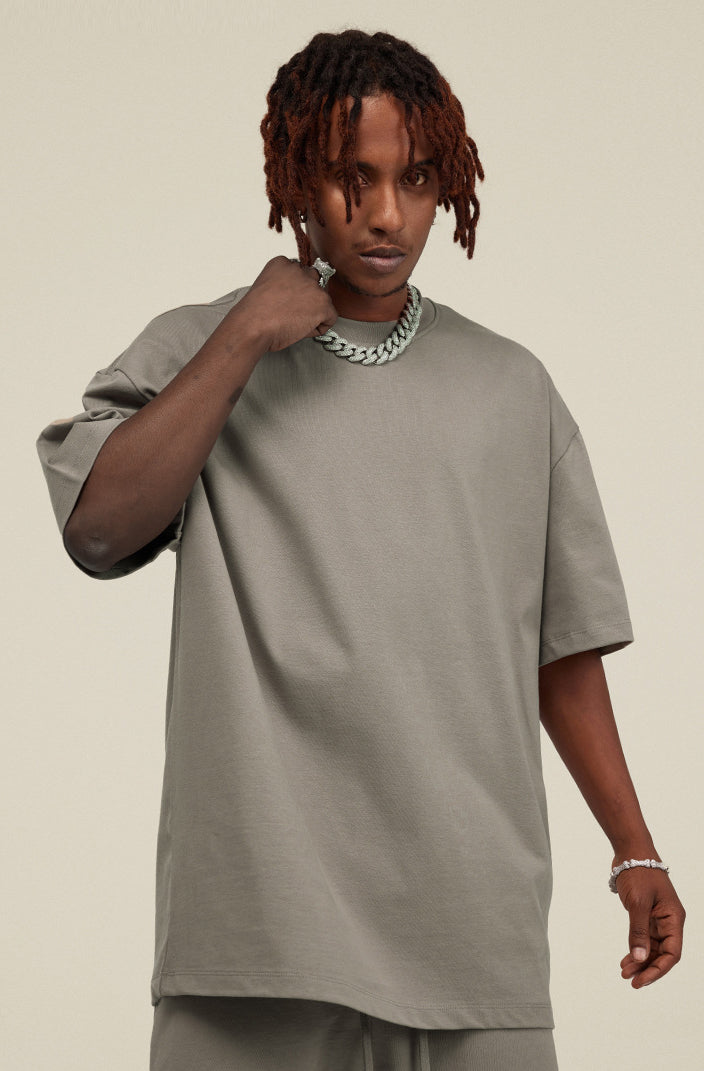 Heavyweight Basic  T-shirt and Shorts Set