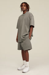 Heavyweight Basic  T-shirt and Shorts Set