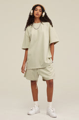 Heavyweight Basic  T-shirt and Shorts Set