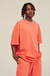 Heavyweight Basic  T-shirt and Shorts Set