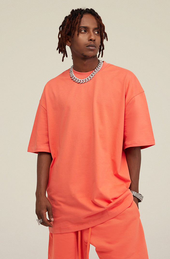 Heavyweight Basic  T-shirt and Shorts Set