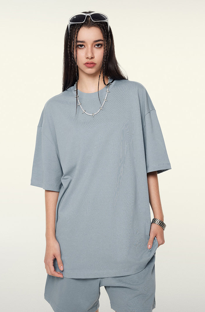 Heavyweight Basic  T-shirt and Shorts Set