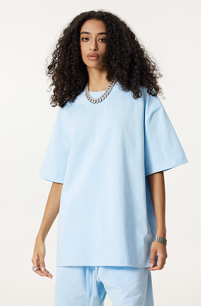 Heavyweight Basic  T-shirt and Shorts Set