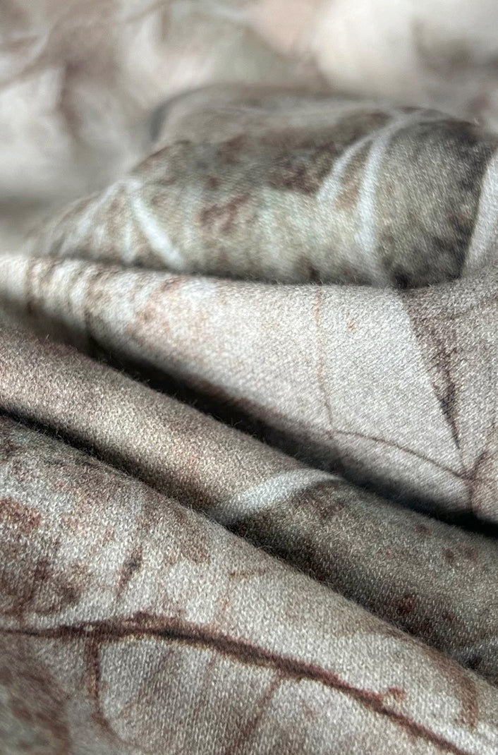 Plush camouflage zipper hoodie sweatshit set