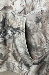 Plush camouflage zipper hoodie sweatshit set