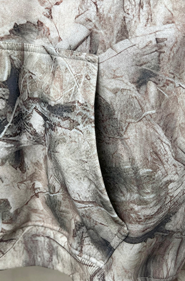 Push camouflage zipper hoodie