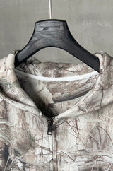 Push camouflage zipper hoodie