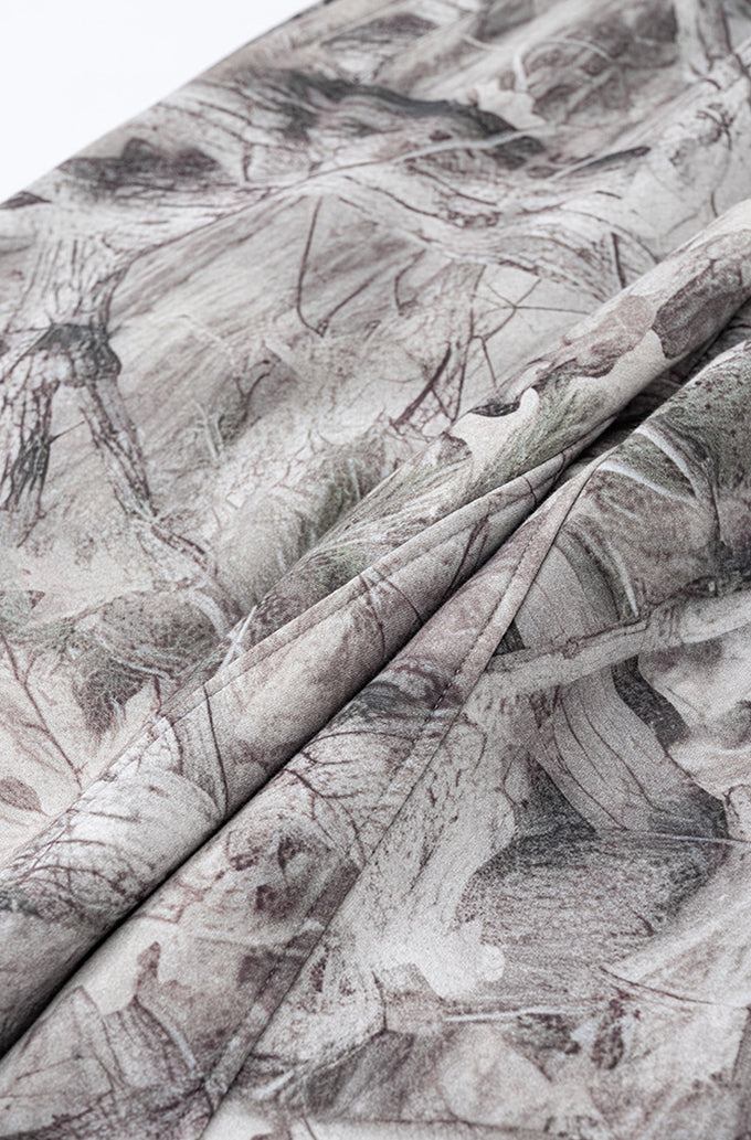 Plush desert camouflage trousers