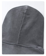 Distressed Washable Hooded Sweatshirt 430g