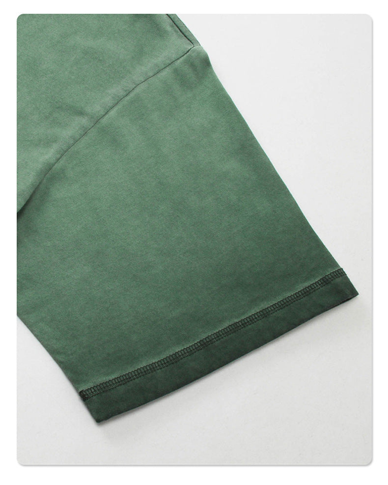 Reverse Base Color Treatment With Baking Effect T-shirt 250g