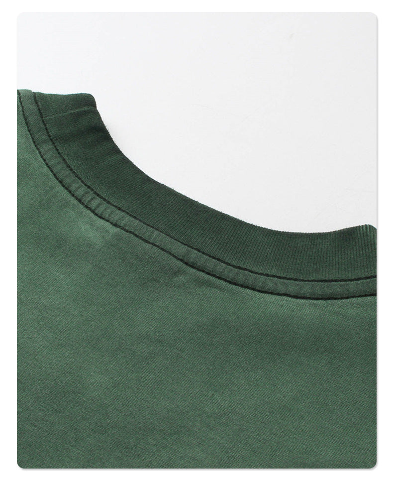 Reverse Base Color Treatment With Baking Effect Tshirt and Shorts Set