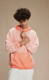 Distressed Washable Hooded Sweatshirt 430g