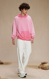 Distressed Washable Hooded Sweatshirt 430g