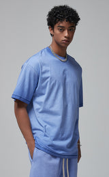 Reverse Base Color Treatment With Baking Effect T-shirt 250g