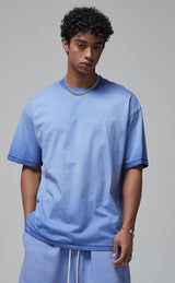 Reverse Base Color Treatment With Baking Effect T-shirt 250g