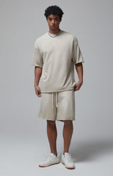 Sun Faded Wached With Distressed French Terry T-shirt 360g