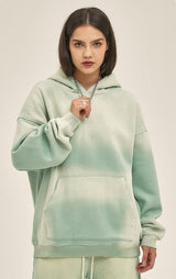Distressed Hooded Sweatshirt 360g