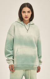 Distressed Hooded Sweatshirt 360g