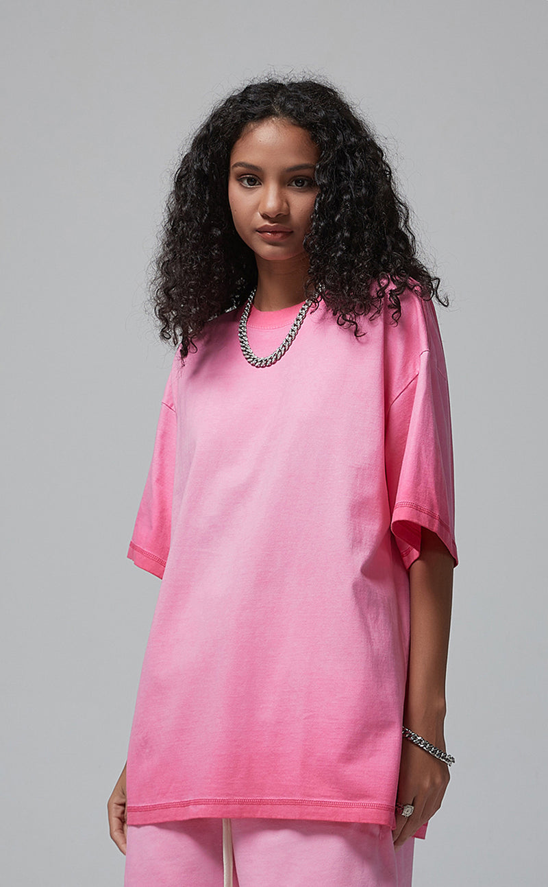 Reverse Base Color Treatment With Baking Effect T-shirt 250g