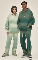 Distressed Hooded Sweatshirt 360g