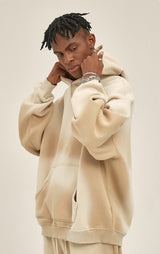 Distressed Hooded Sweatshirt 360g