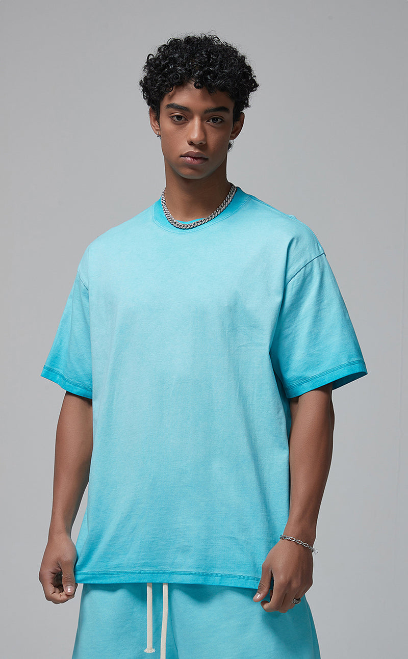 Reverse Base Color Treatment With Baking Effect T-shirt 250g