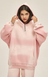 Distressed Hooded Sweatshirt 360g