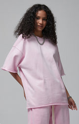 Sun Faded Wached With Distressed French Terry T-shirt 360g